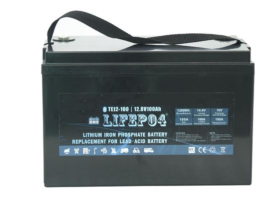 Batteria portatile del litio Lifepo4 dell'ABS 12v 100ah per potere di sostegno