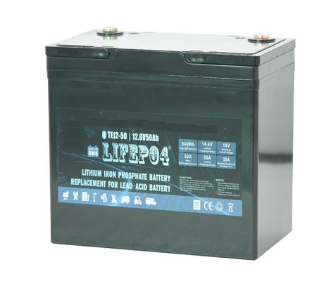 Batteria al litio di sostegno portatile Lifepo4 12v 50ah di potere dell'ABS