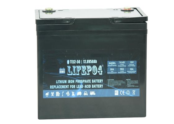 Batteria al litio di sostegno portatile Lifepo4 12v 50ah di potere dell'ABS