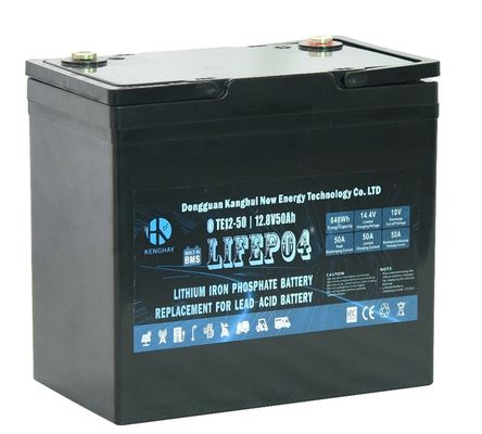 25.5kg Lifepo4 UPS Batteria Voltaggio 12V Max corrente di carica 50A 500Ah