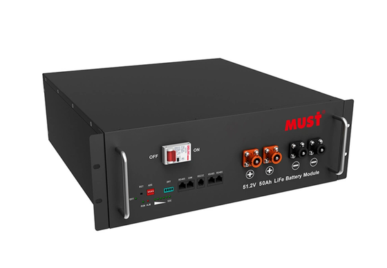 48V 100 AH Telecom Battery Backup Systems montato su rack